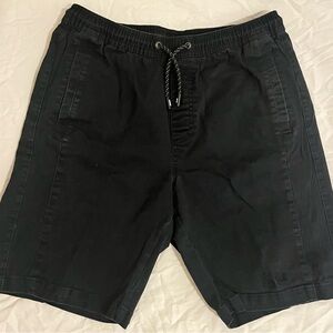 Tony Hawk Black Flat Front Men Shorts